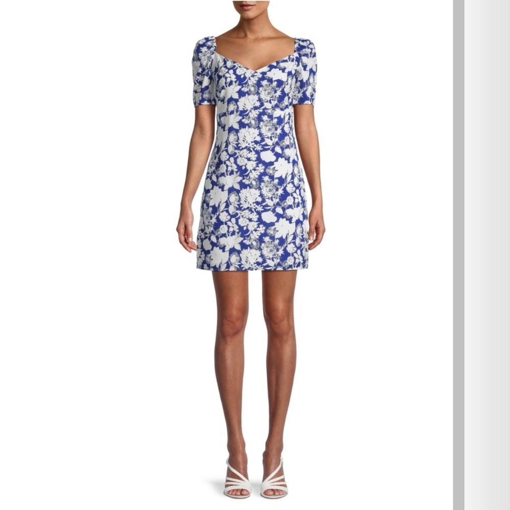 Sam Edleman Puff Sleeve Floral Dress, Sz 10